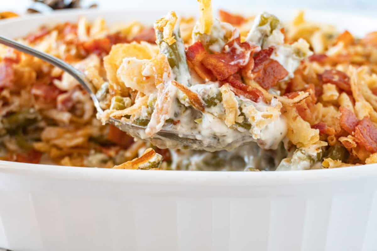 The BEST Green Bean Casserole with Cream Cheese Easy to Make