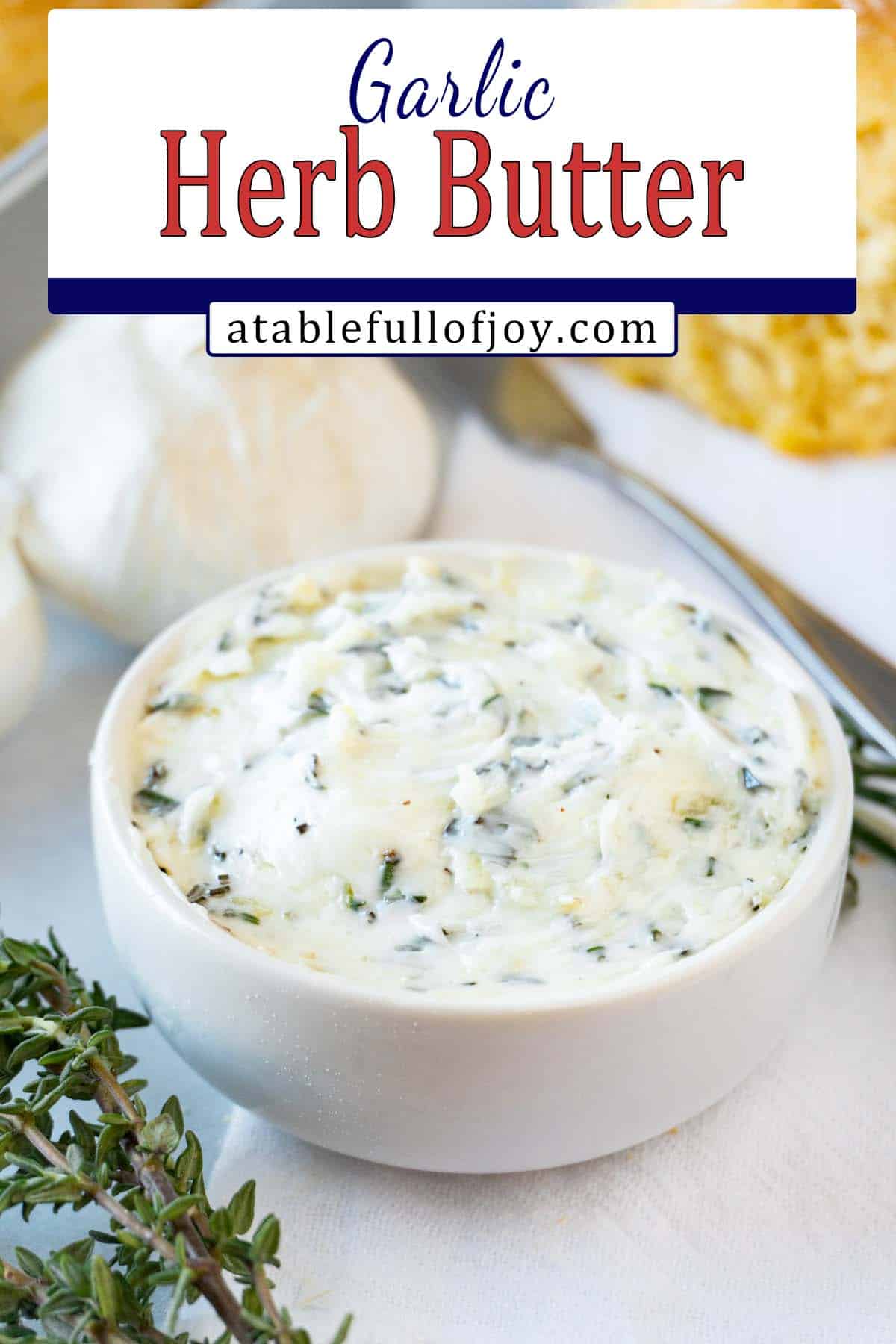 garlic herb butter pinterest pin