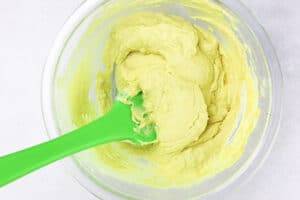 creamy egg yolk mixture in bowl