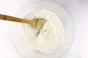 dry ingredients mixed