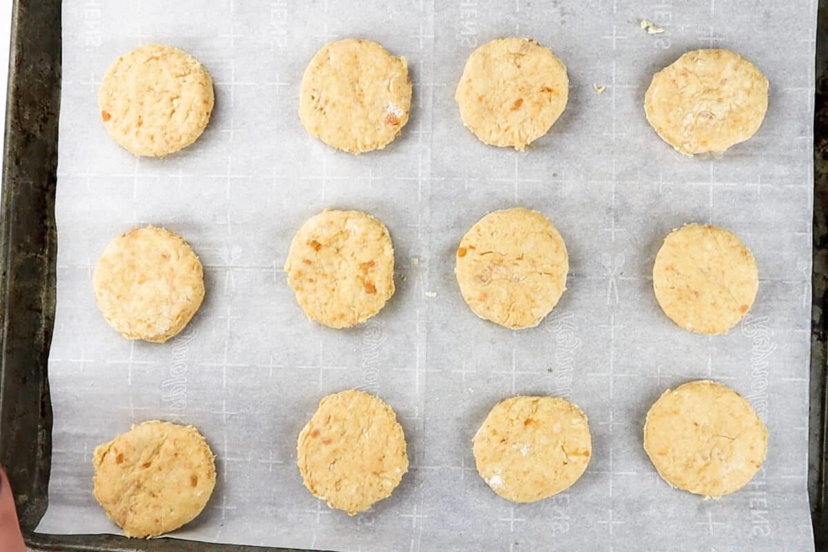 sweet potato biscuits before baking