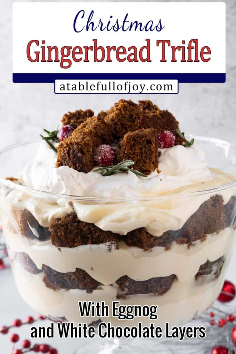 gingerbread trifle pinterest pin