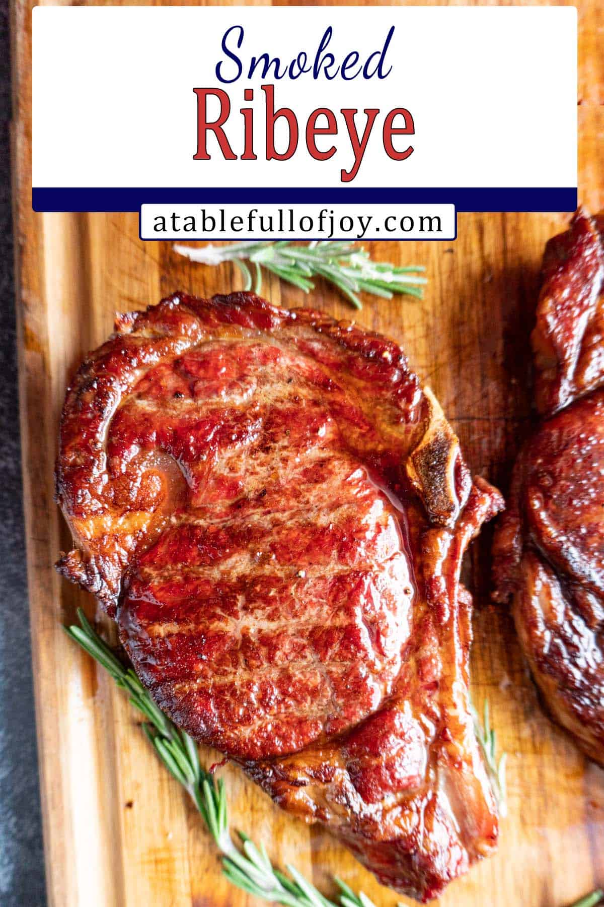 smoked ribeye pinterest image