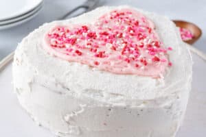 Heart Cake close up
