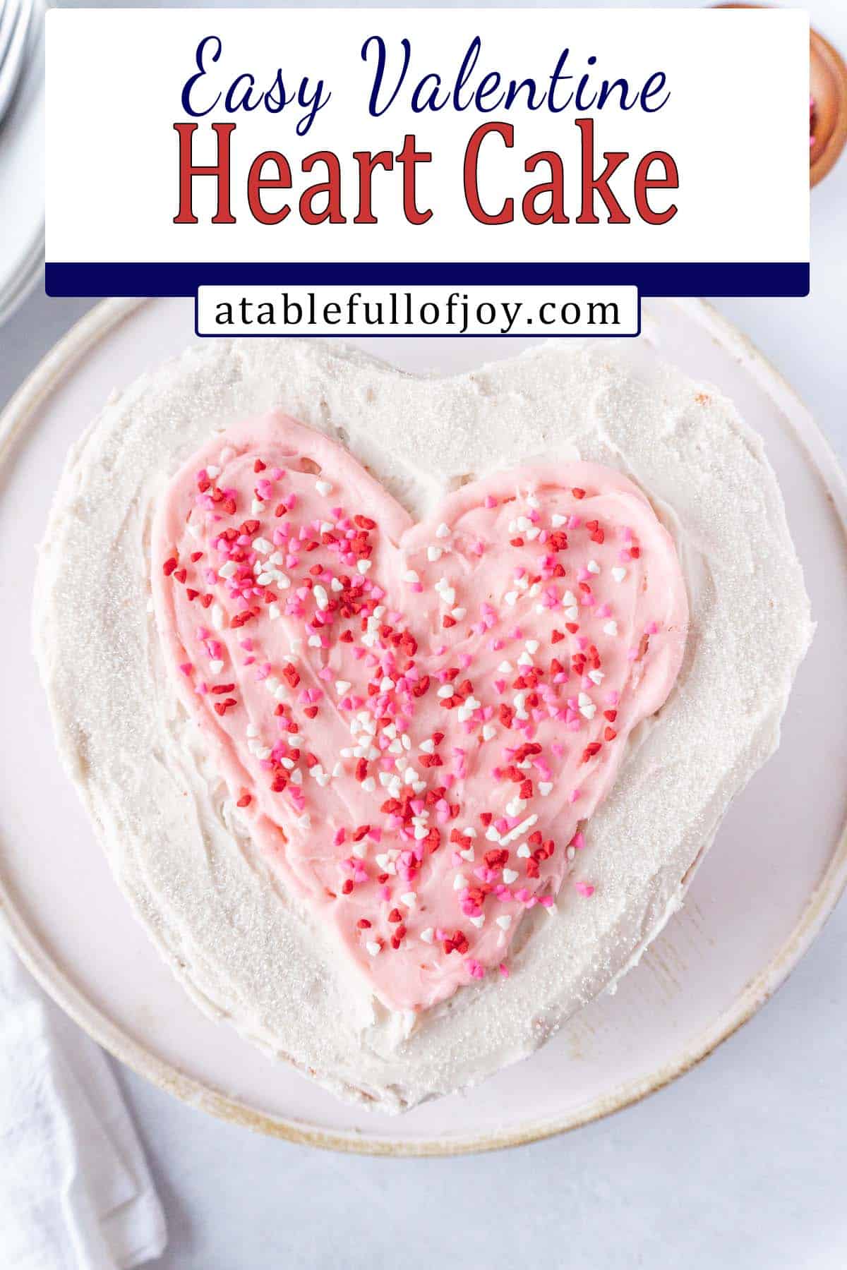 Heart Cake pinterest pin