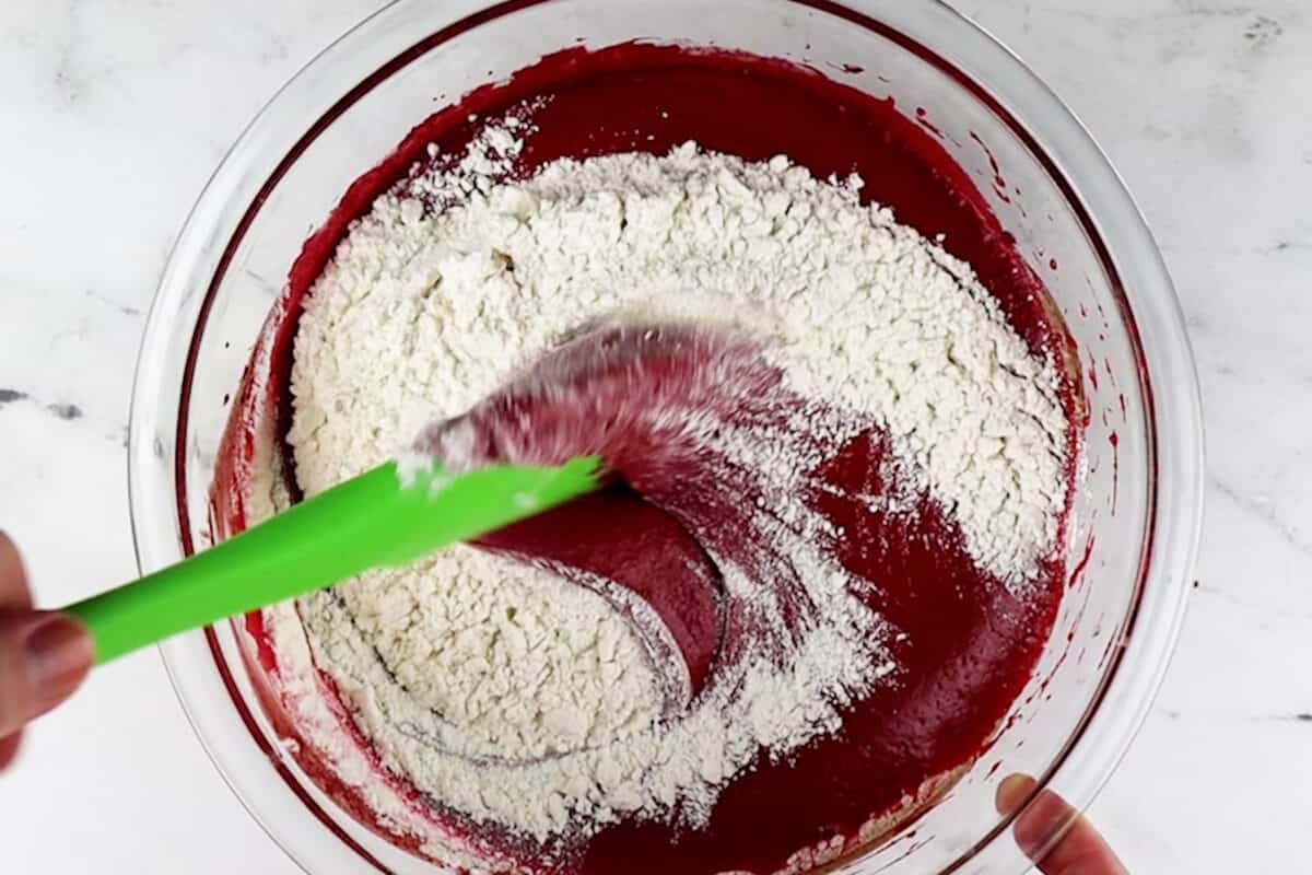 folding in flour