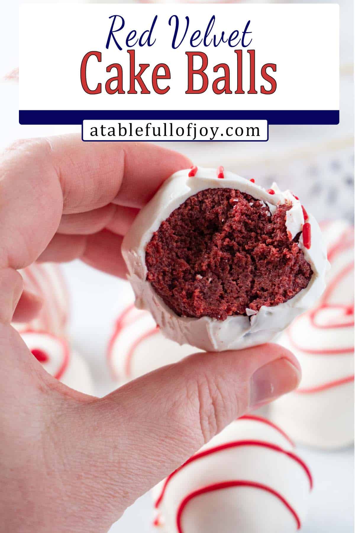 holding red velvet cake ball pinterest pin