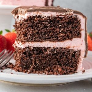 slice of valentine cake on plate featured image