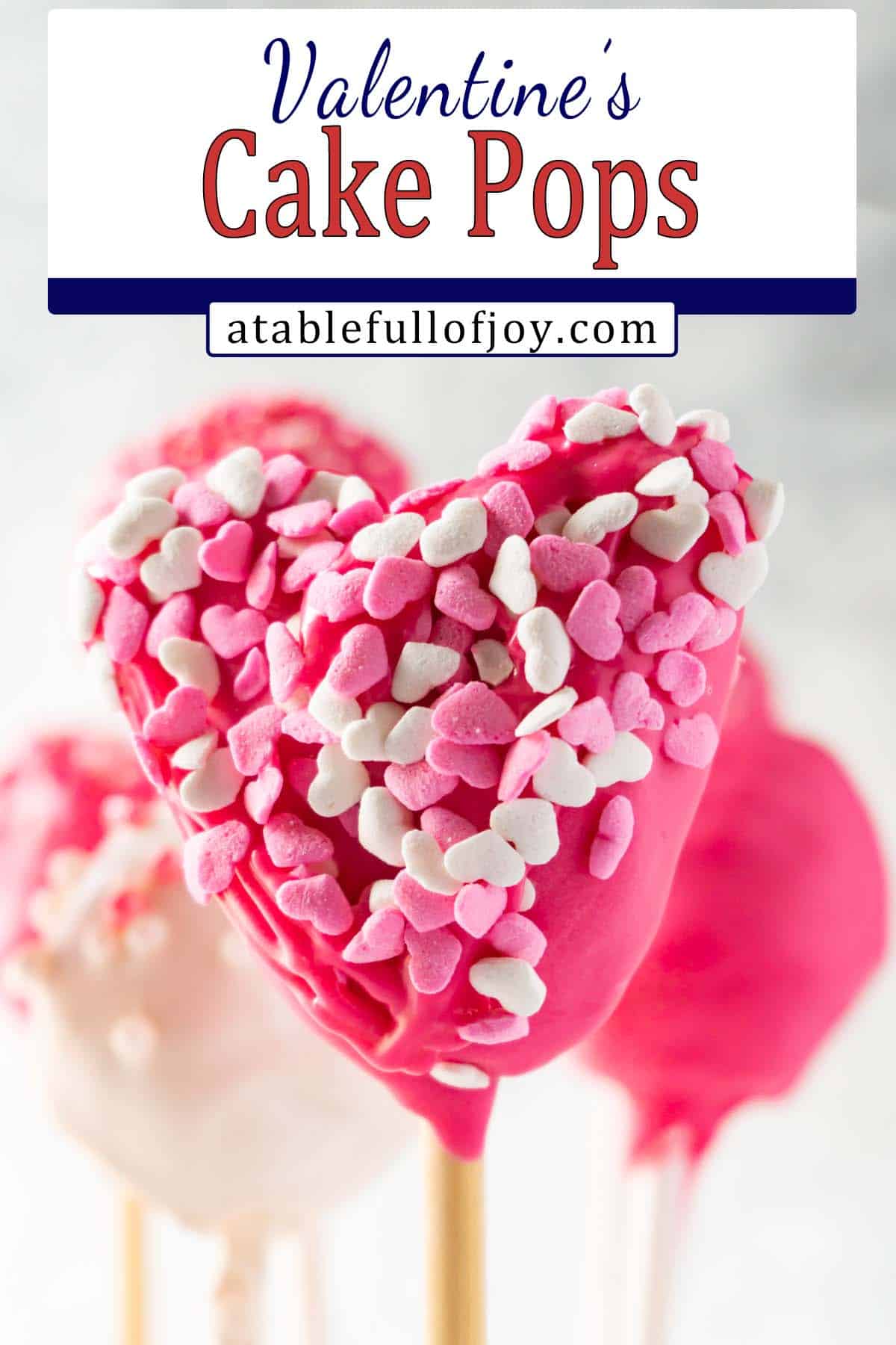 valentine cake pop heart pinterest image