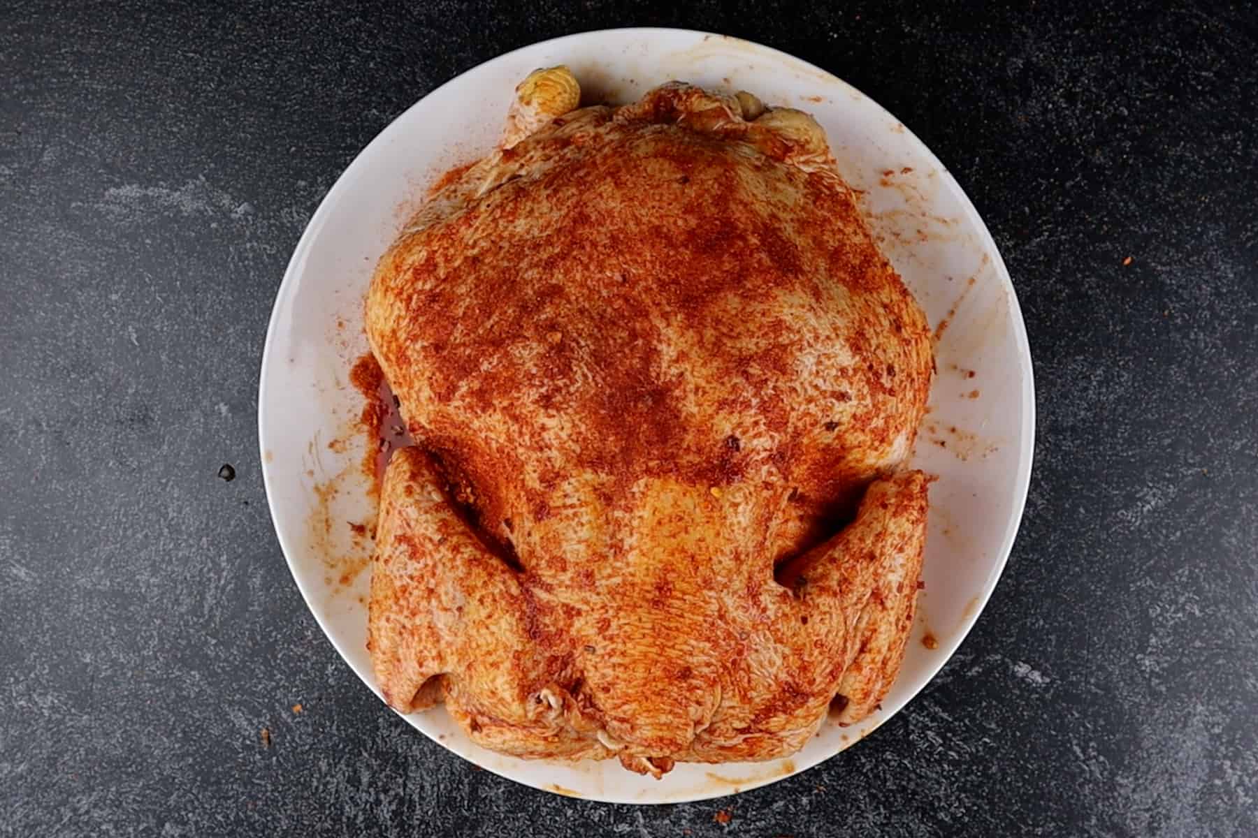 chicken with rub on it