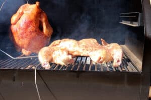 spatchcock chicken on smoker