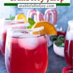 Cranberry julep pinterest pin