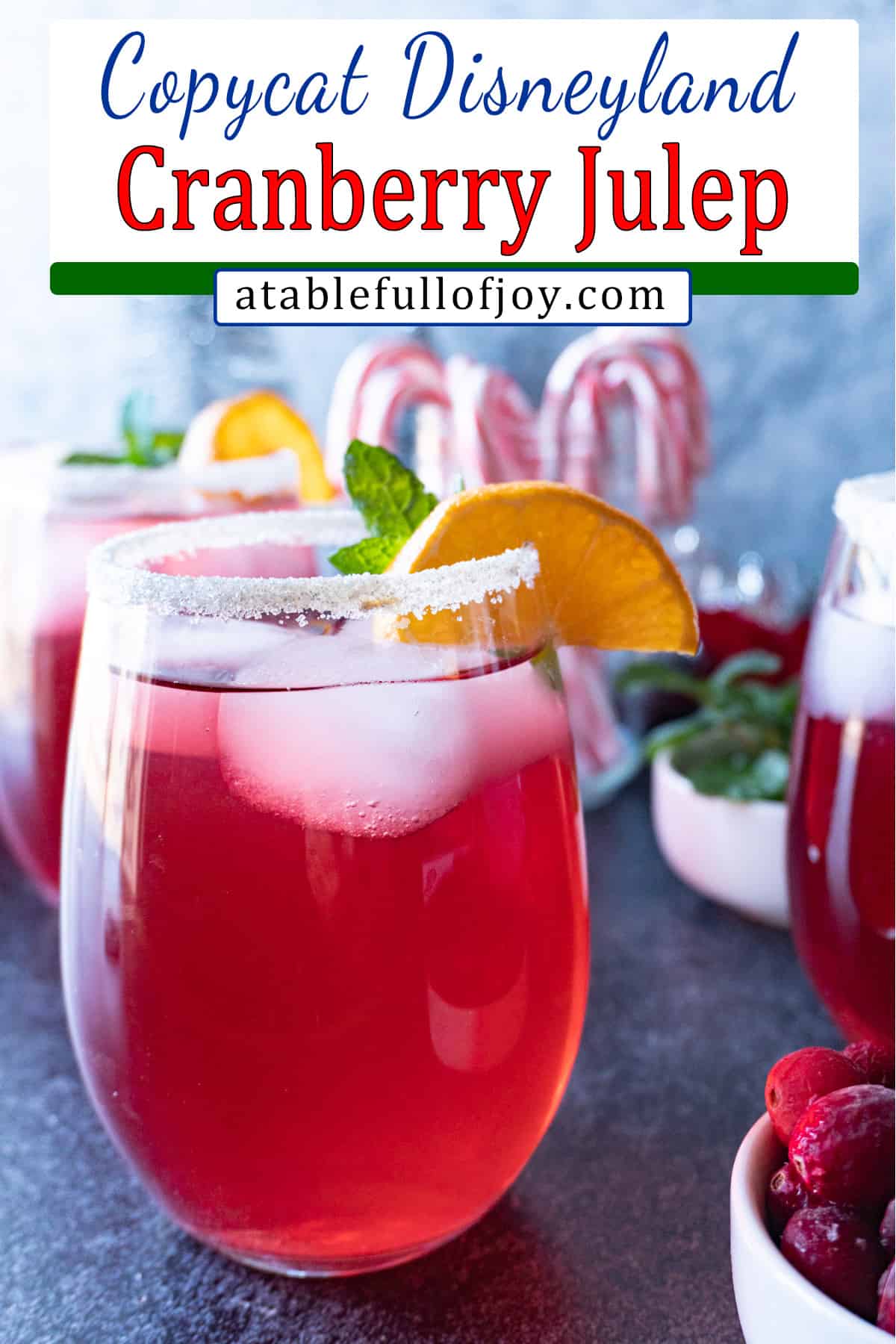 Cranberry julep pinterest pin