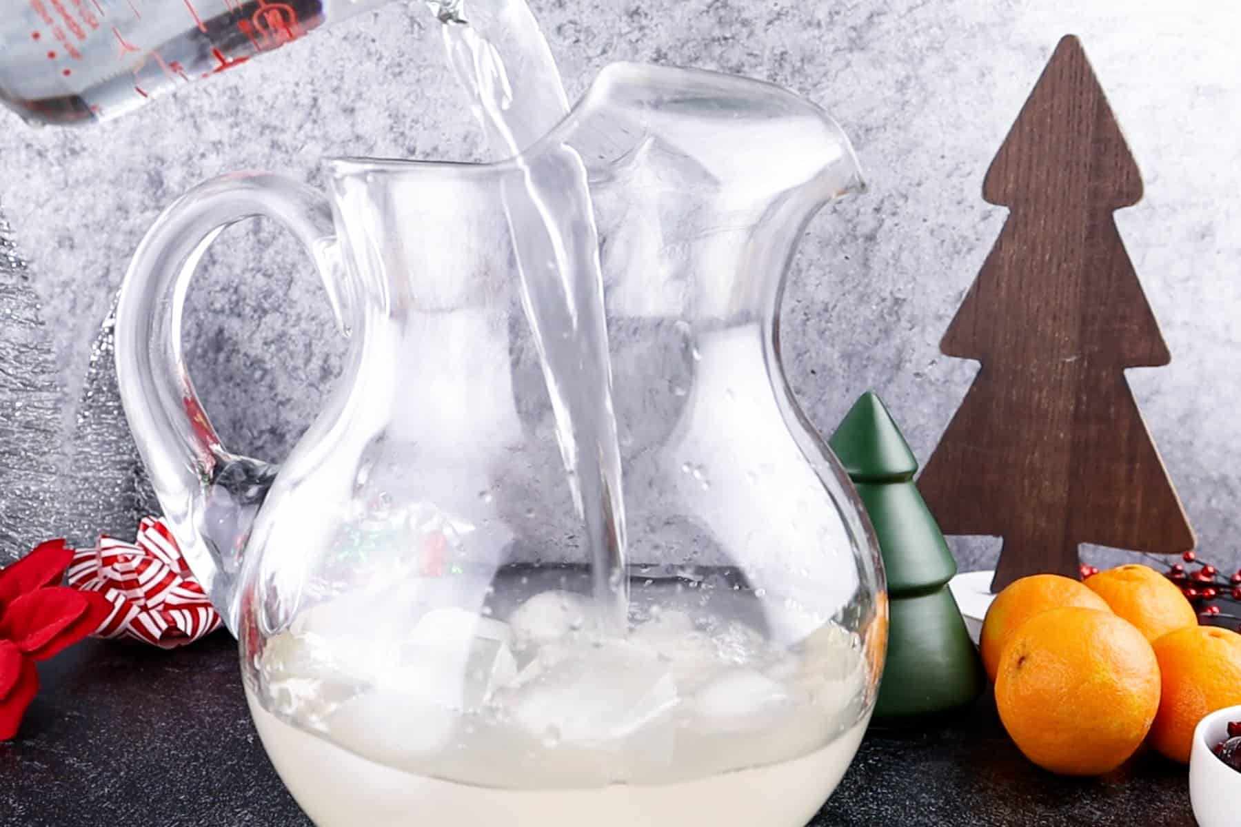 mint julep in pitcher