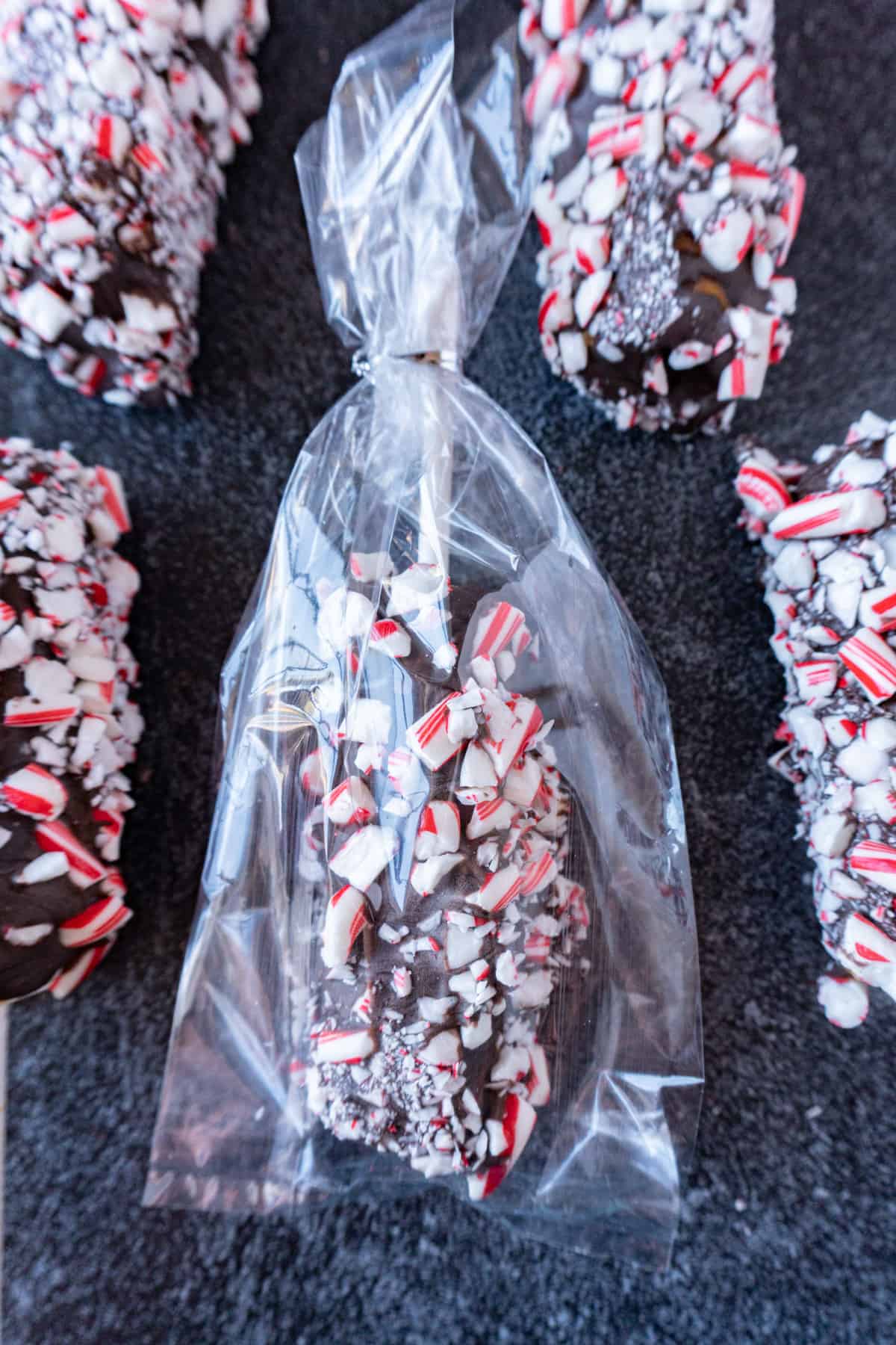 Peppermint Marshmallow Wand in a gift baggie