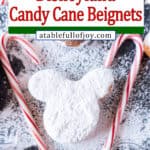 candy cane beignets pin