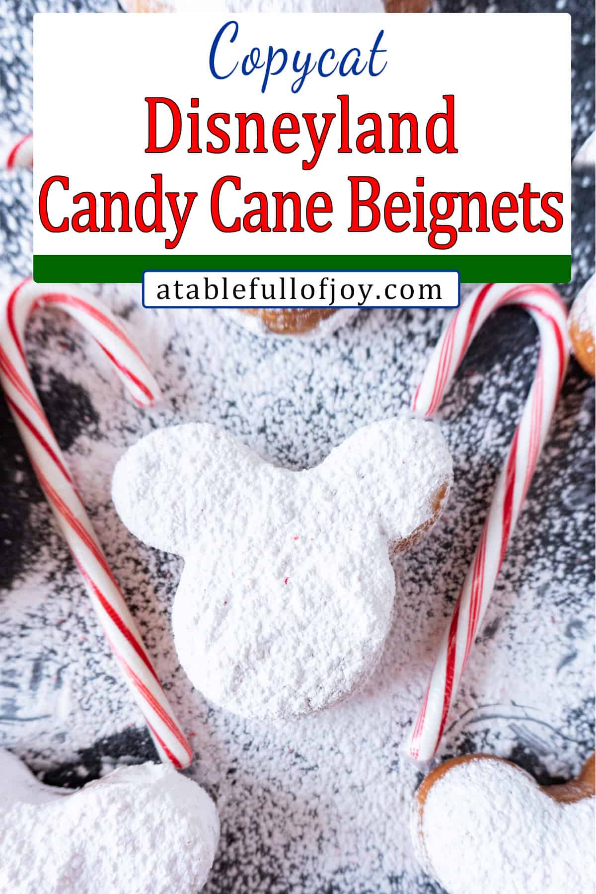 candy cane beignets pin
