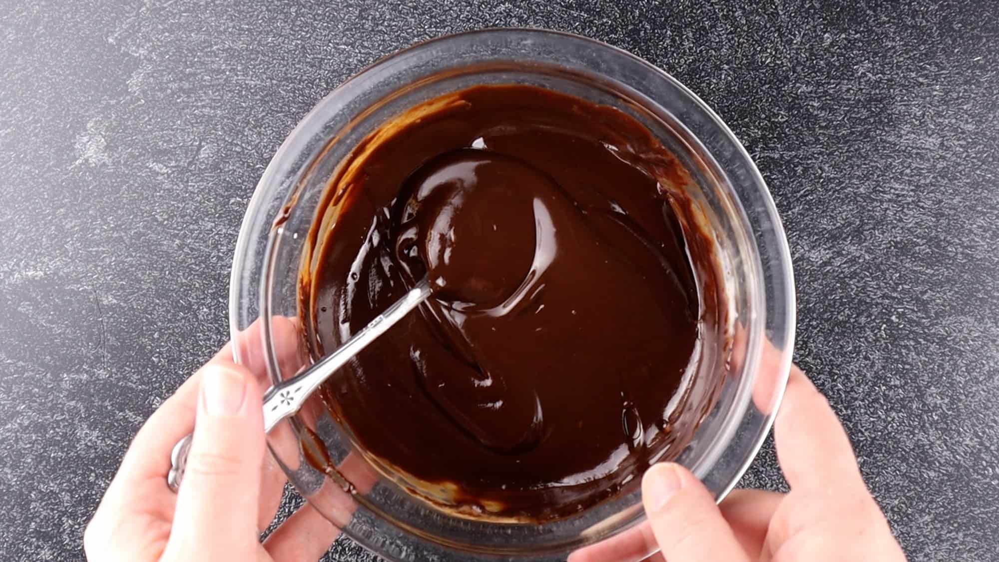 chocolate sauce in bowl