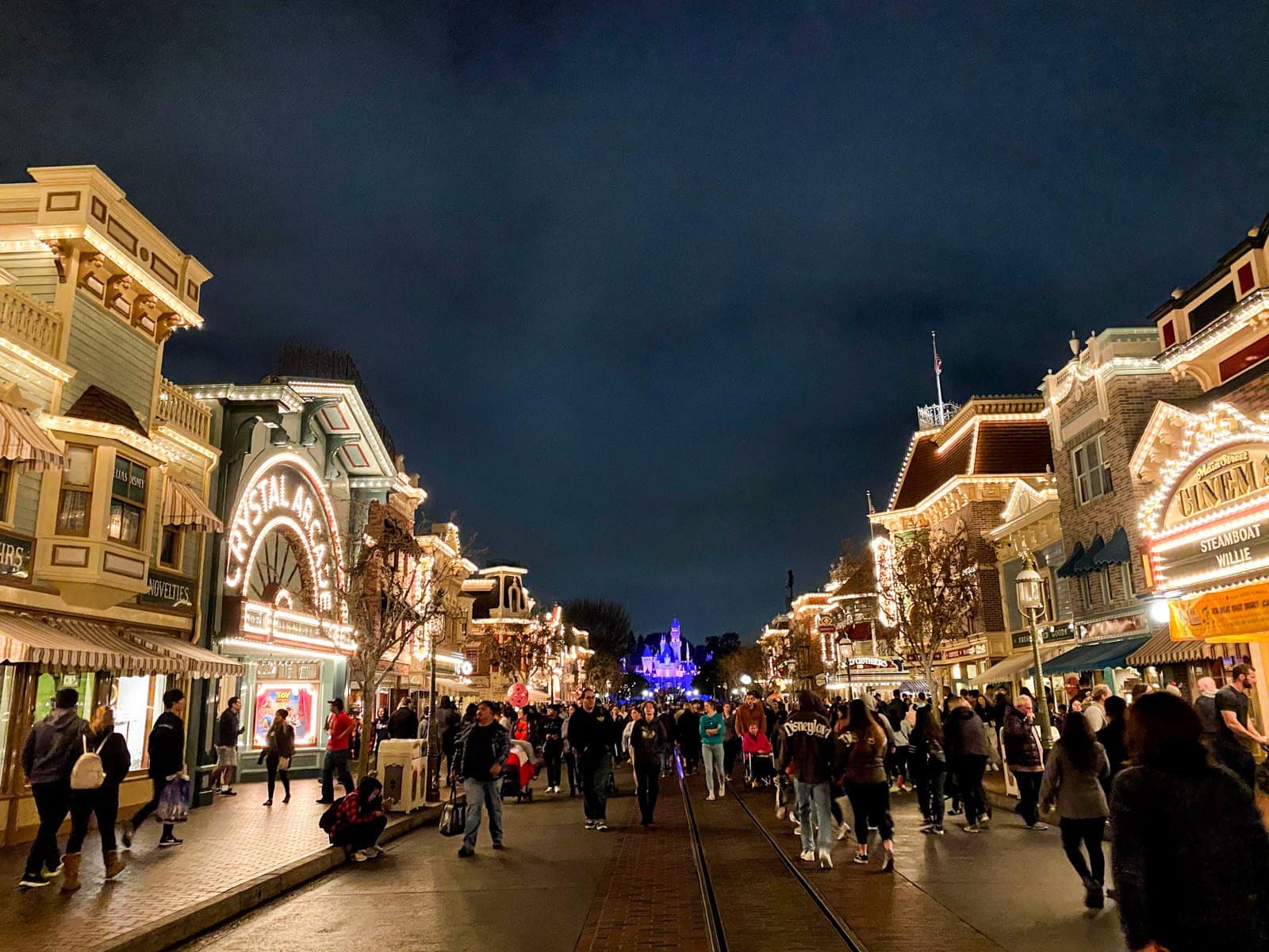 main street at night