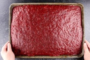 baked red velvet cake