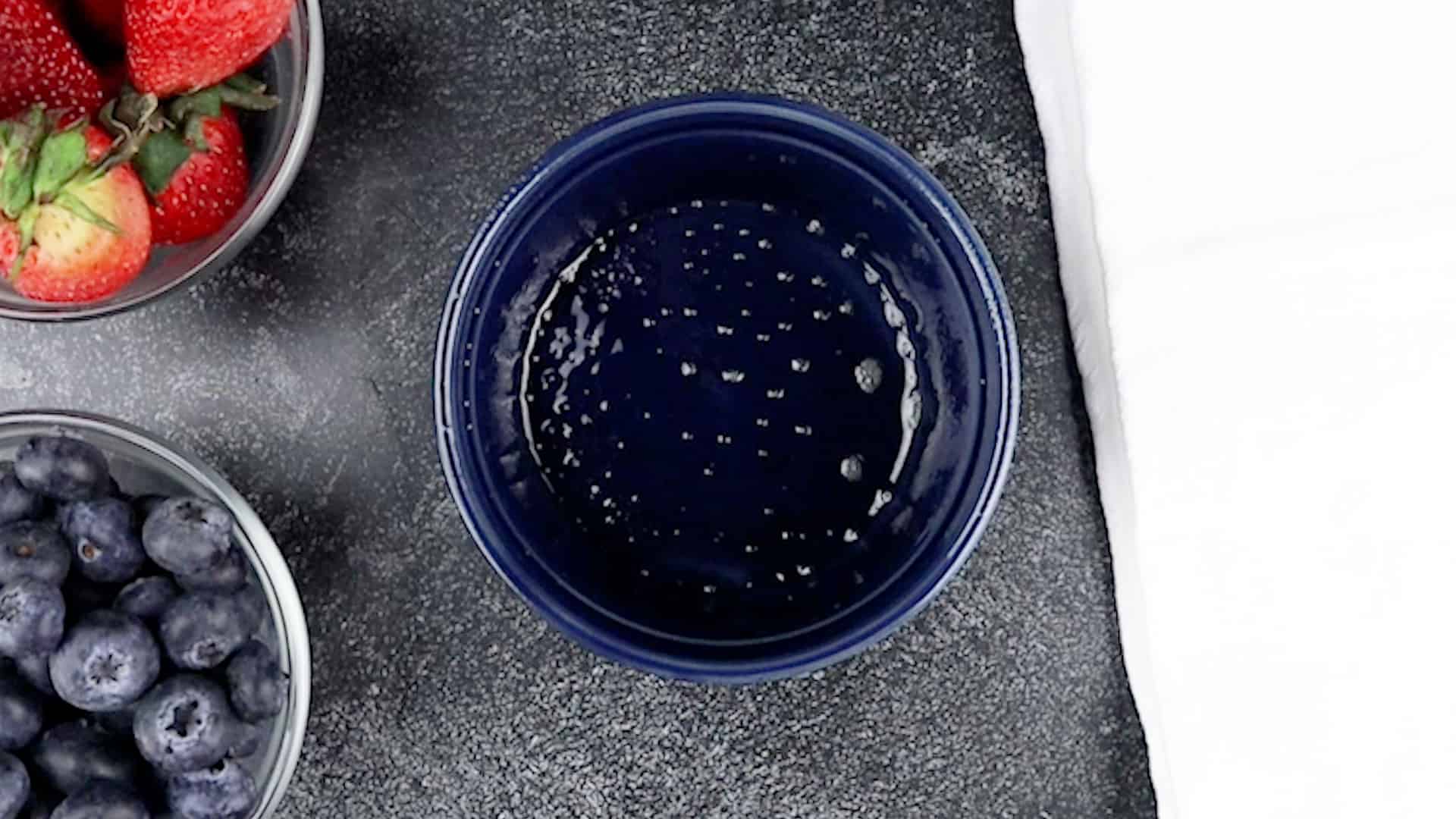 greased ramekin.