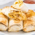 air fryer frozen burrito featured image.