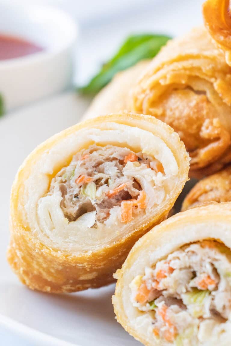 The BEST Air Fryer Frozen Egg Rolls Easy, Fast, And Crunchy!