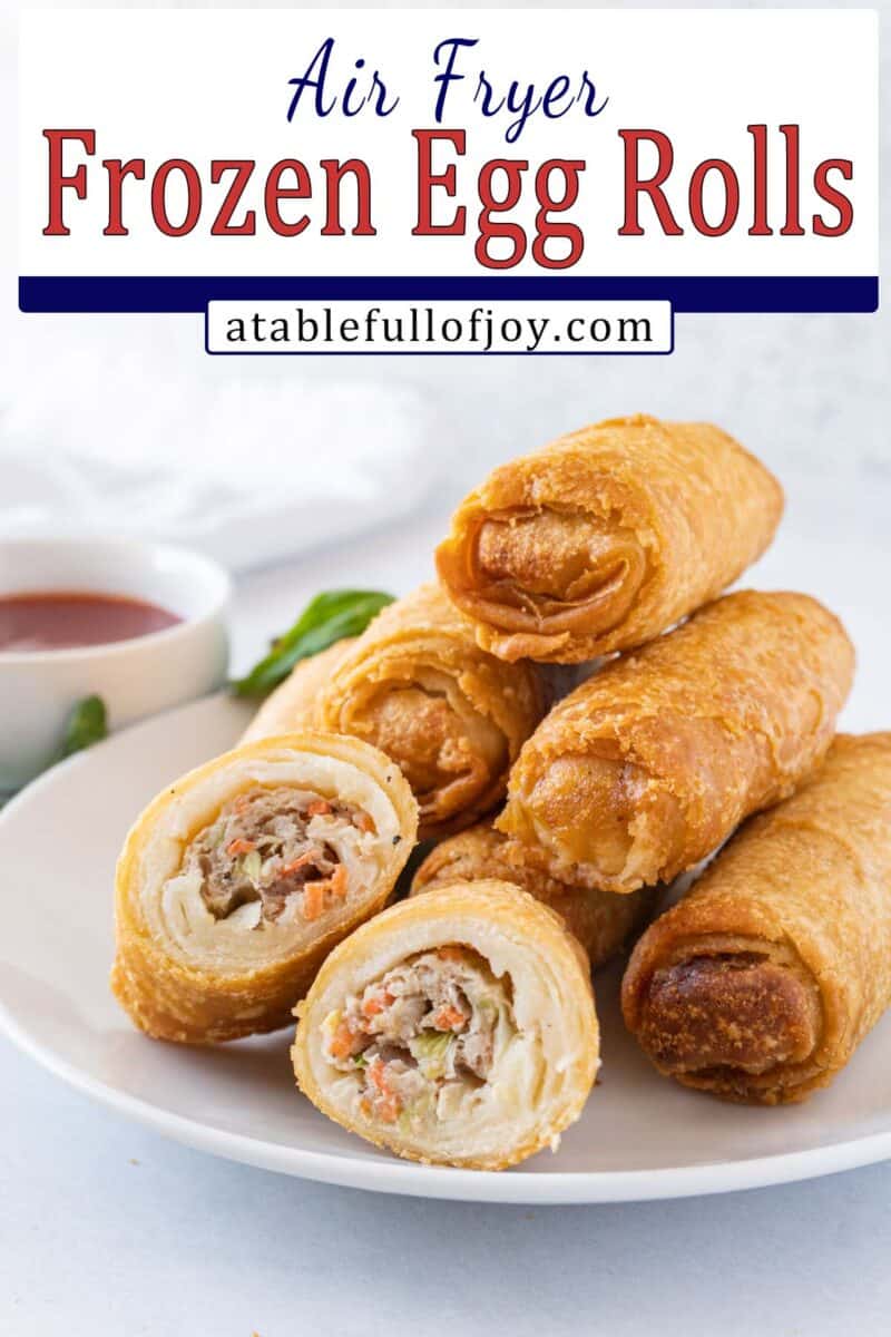 The BEST Air Fryer Frozen Egg Rolls Easy, Fast, And Crunchy!