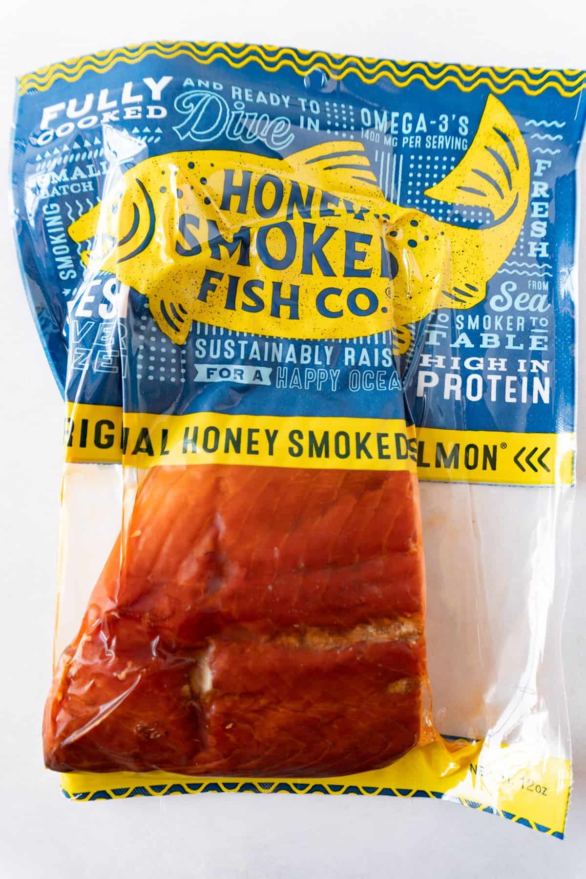hot smoked salmon in packaging