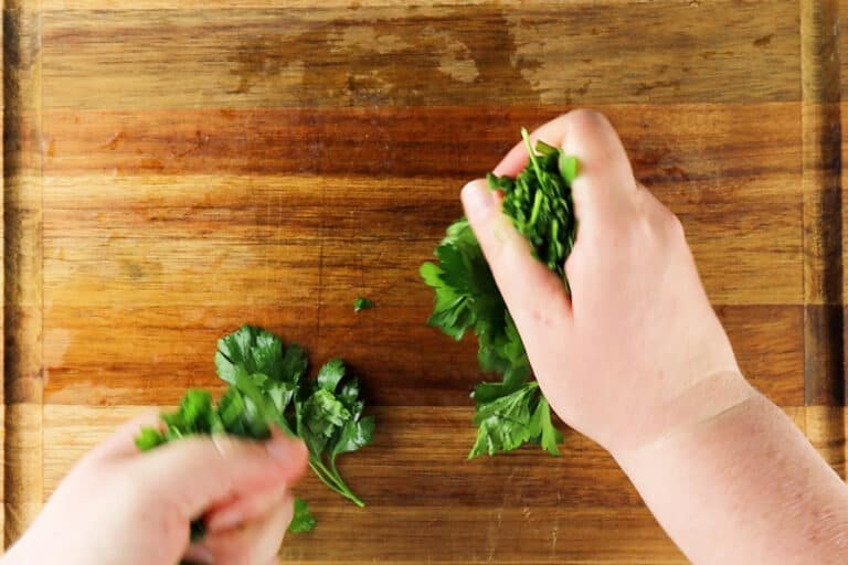 How to Chop Parsley Step By Step Guide + VIDEO