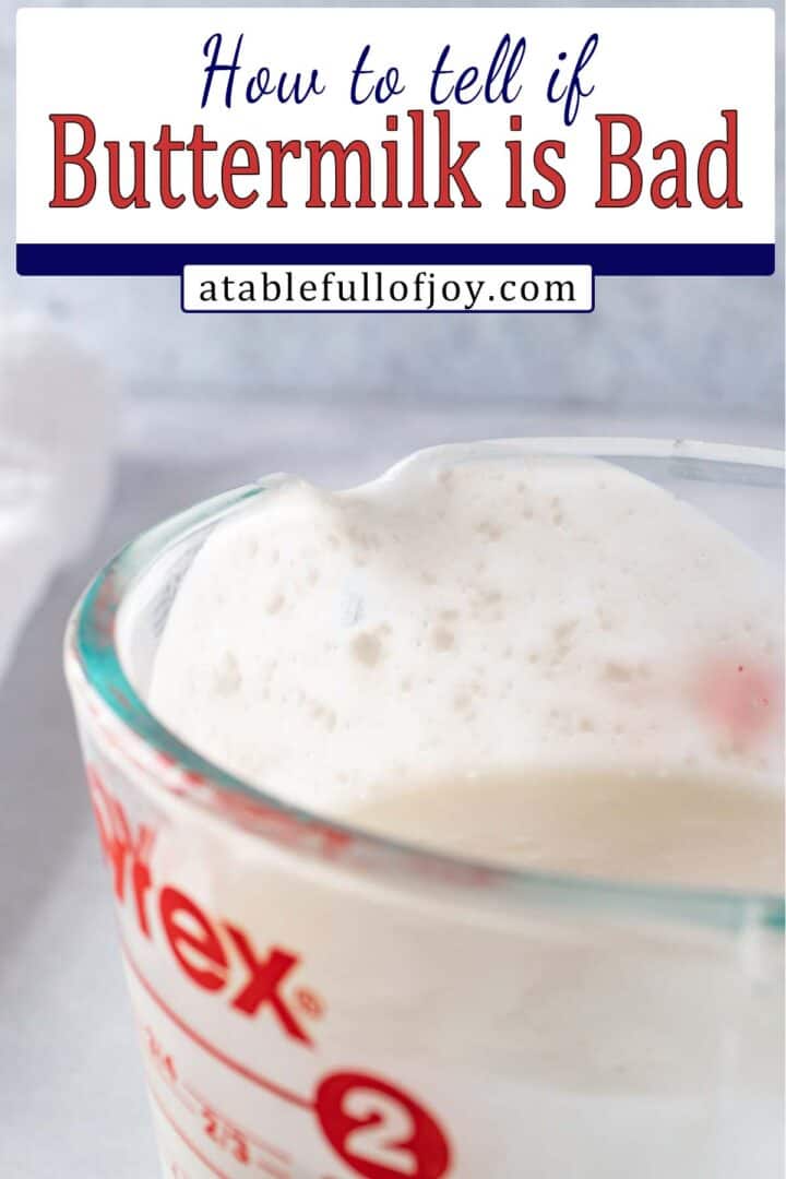 How to tell if Buttermilk is Bad + pics of good vs bad!