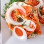 smoked salmon bagel featured image
