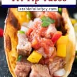 tri tip tacos pinterest pin,