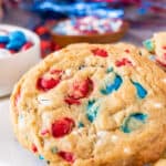 close up of 4th of July Cookies