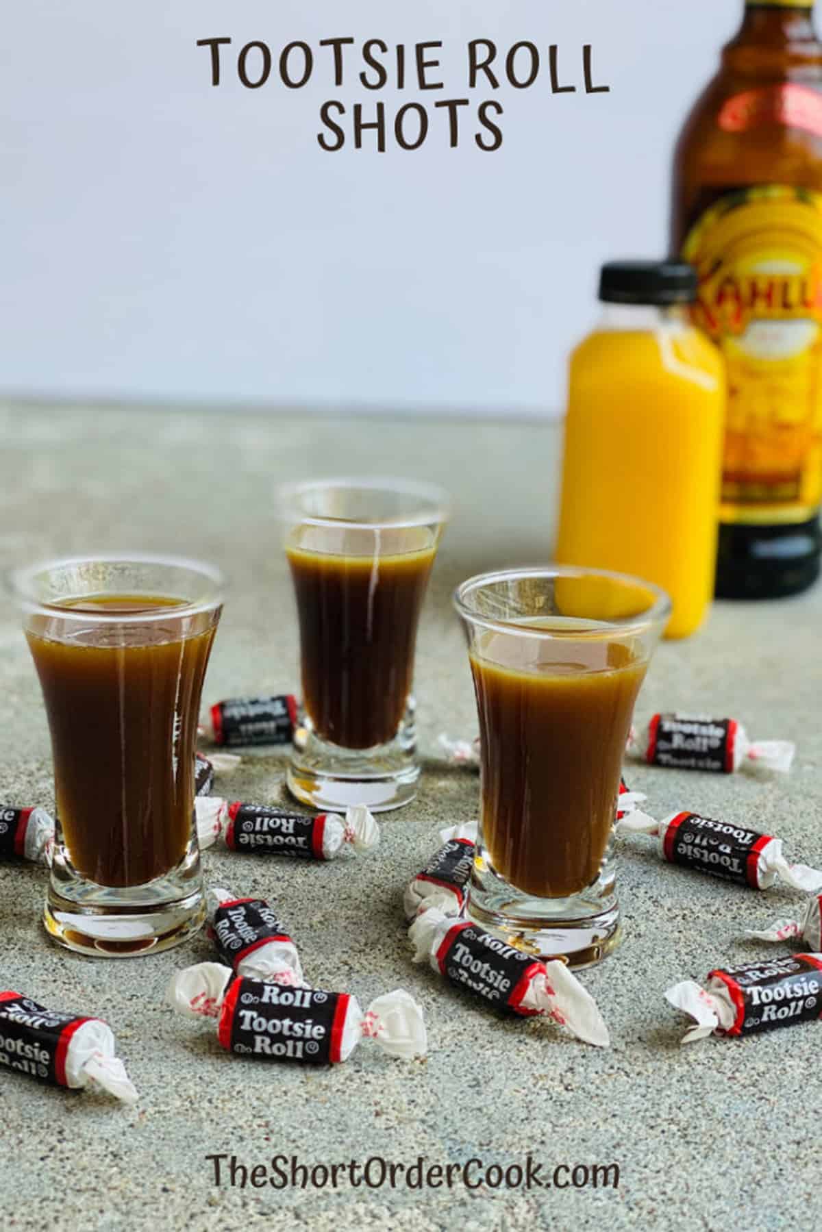 Tootsie roll shots