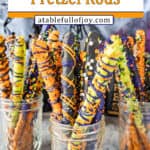 Halloween Pretzel Rods pinterest pin