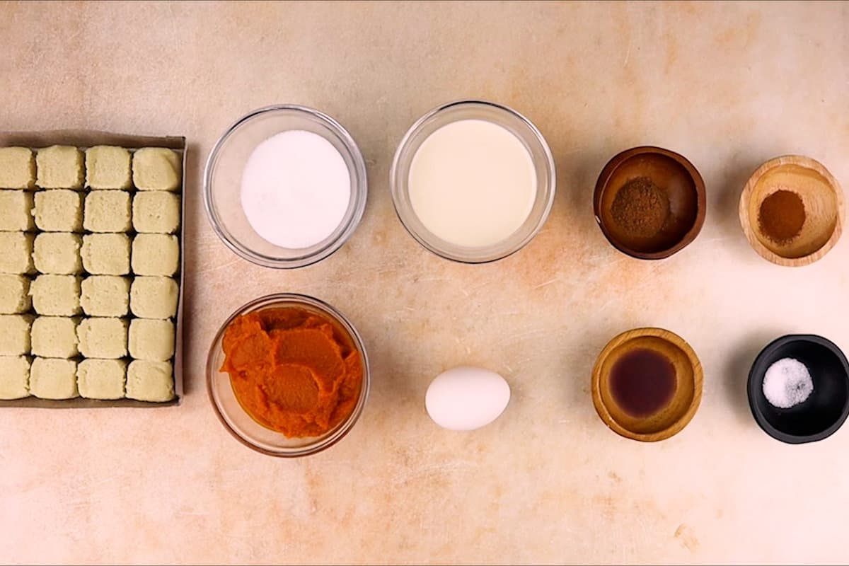 Pumpkin Pie Cookies ingredients