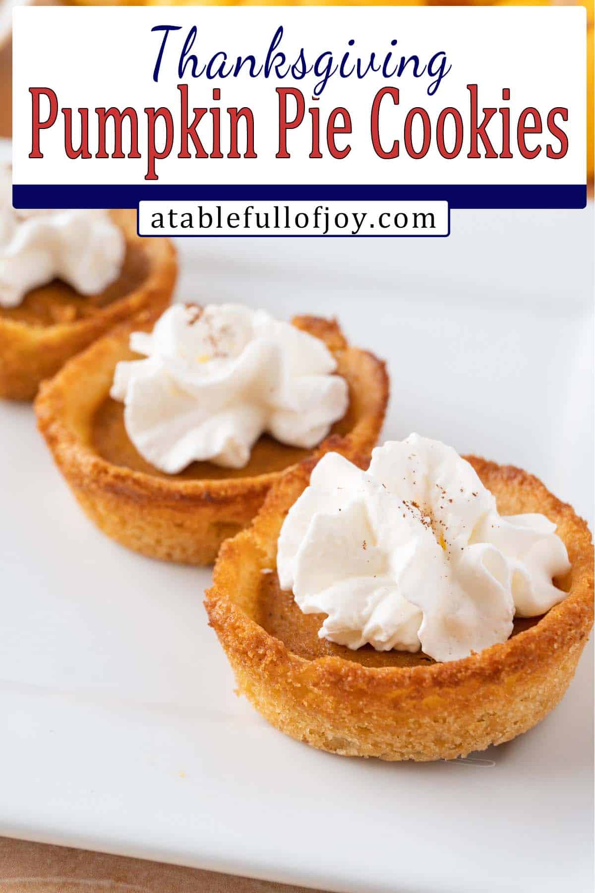 Pumpkin Pie Cookies Pinterest pin