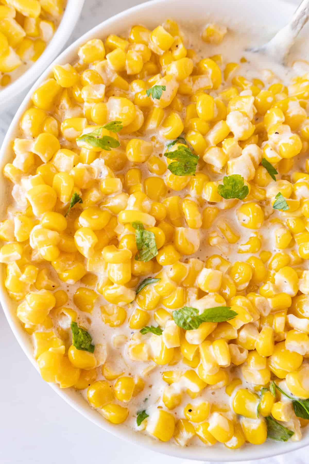 close up of thanksgiving corn in bowl