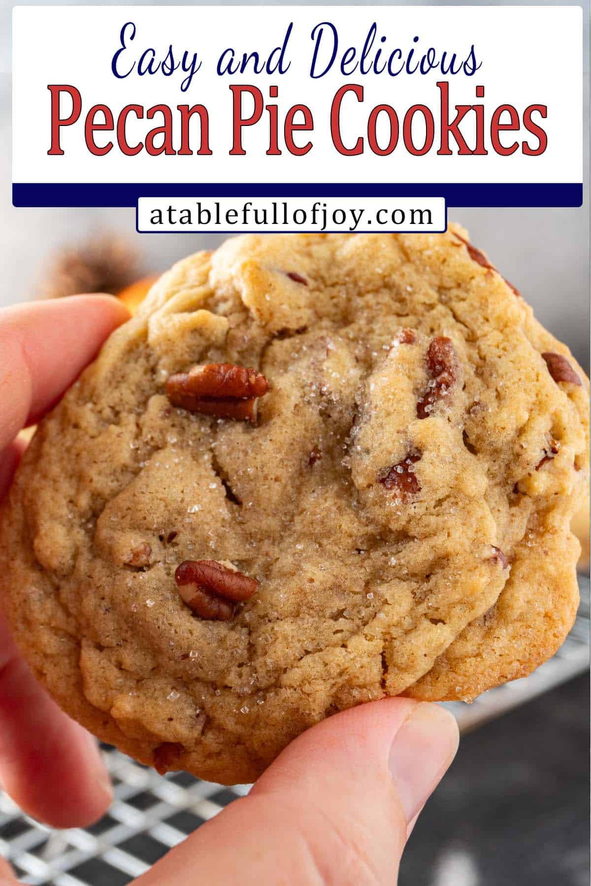 pecan pie cookies pinterest image