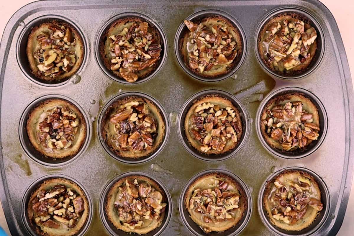 pecan tarts before baking