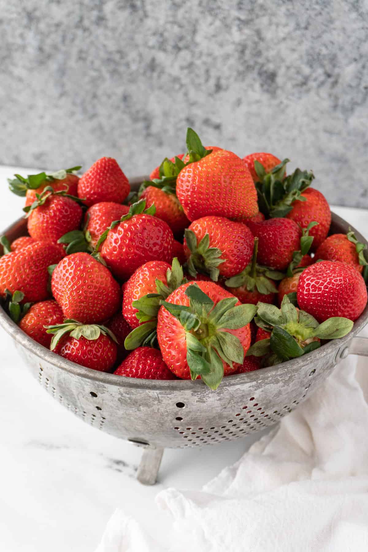 strawberries in collader