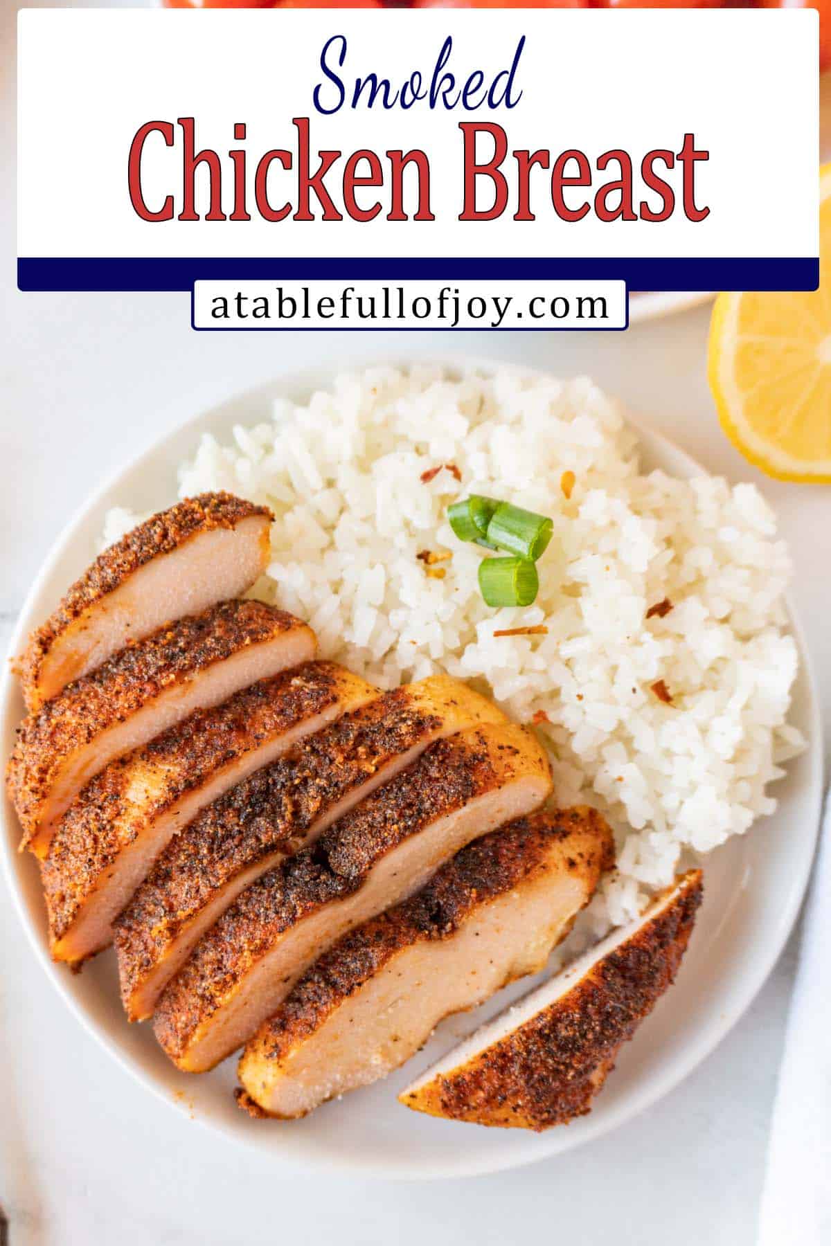 smoked chicken breast pinterest pin