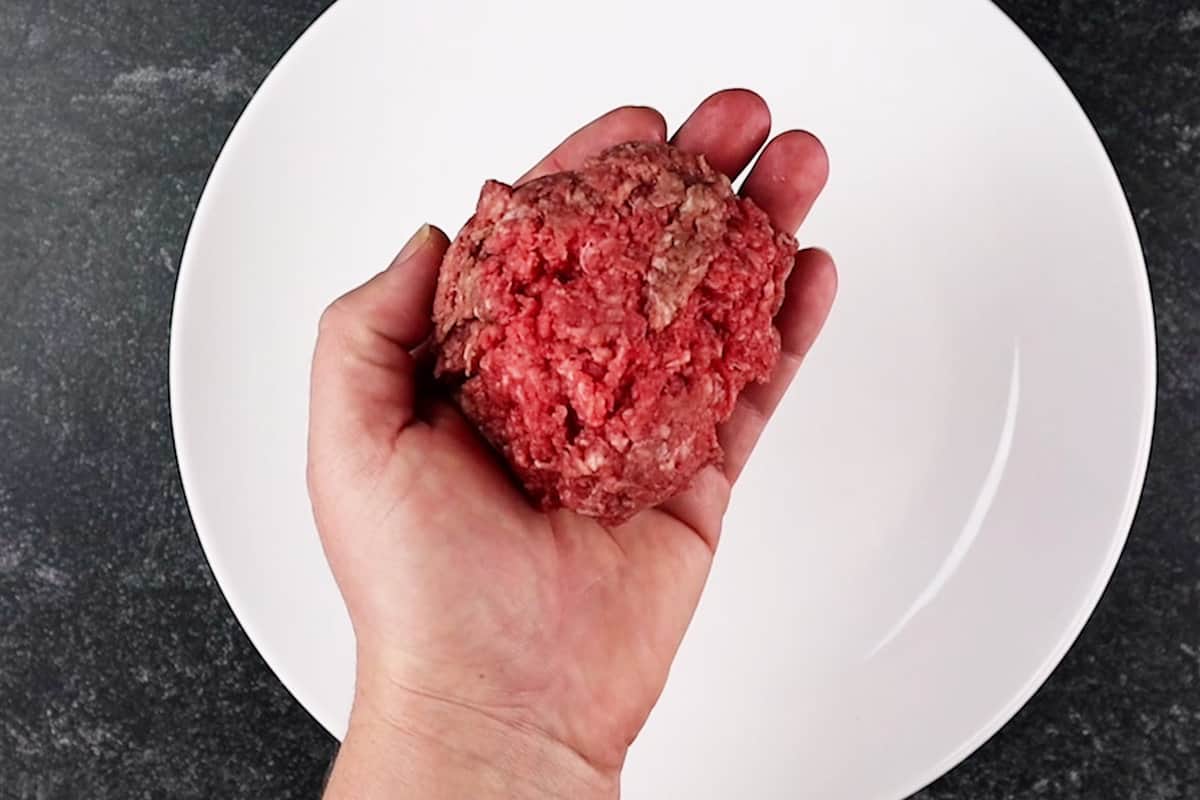ball of ground beef