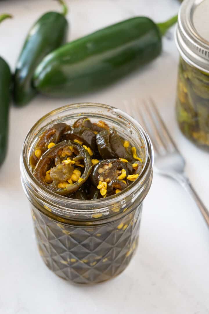 The BEST Candied Jalapenos! Easy to make and extra delicious!