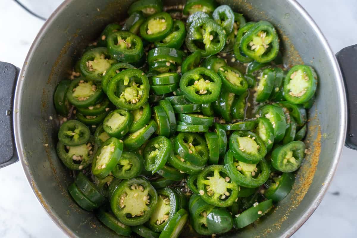 adding jalapenos to syrup