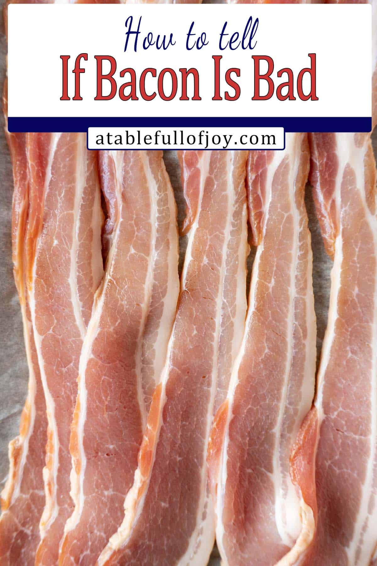 how to tell if bacon is bad pinterest pin