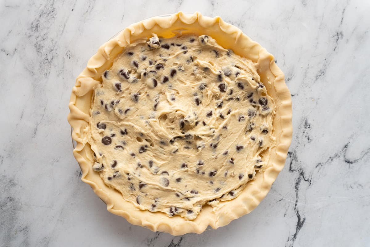 deep dish chocolate chip pie