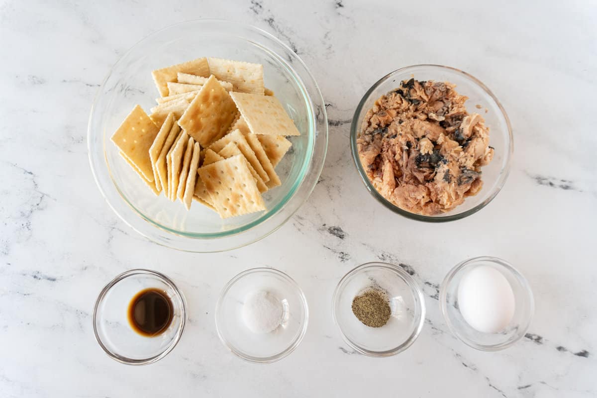 ingredients for salmon patties