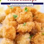 fried scallops pinterest pin